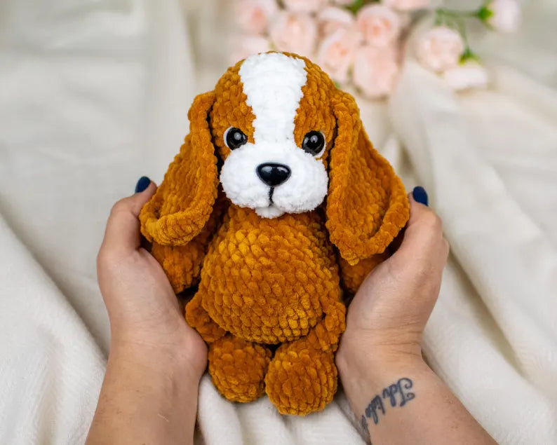 Häkelanleitung Hund Amigurumi – Süßer Welpe als Kuscheltier | PDF Anleitung für Anfänger